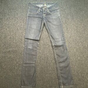 Lee Cooper Louk Denim Womens 26 Y2K Low Rise Slim Straight Dark Wash Jean Turkey